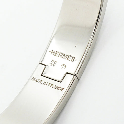 Clic Clac Bangle Metal Silver White Mini Bracelet
