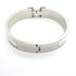 Clic Clac Bangle Metal Silver White Mini Bracelet