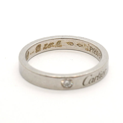 C de Cartier Ring Platinum