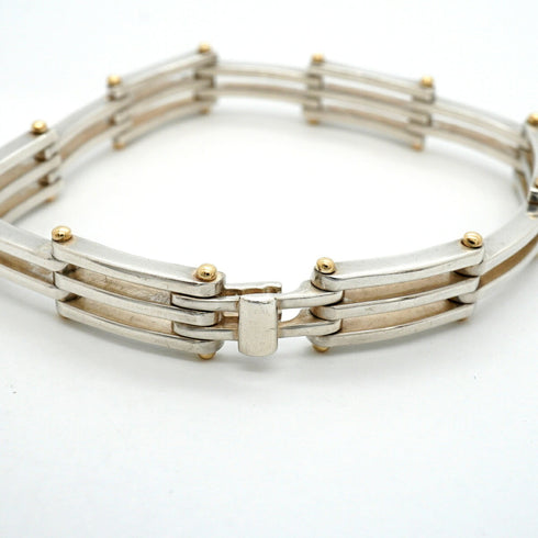 Bracelet 18K Yellow Gold and Sterling Silver