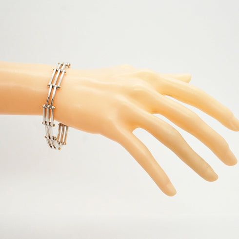 Bracelet 18K Yellow Gold and Sterling Silver
