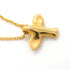 Bird Cross Pendant Necklace 18K Yellow Gold