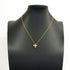 Bird Cross Pendant Necklace 18K Yellow Gold