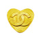 CC Logo Heart Brooch Metal