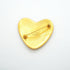 CC Logo Heart Brooch Metal