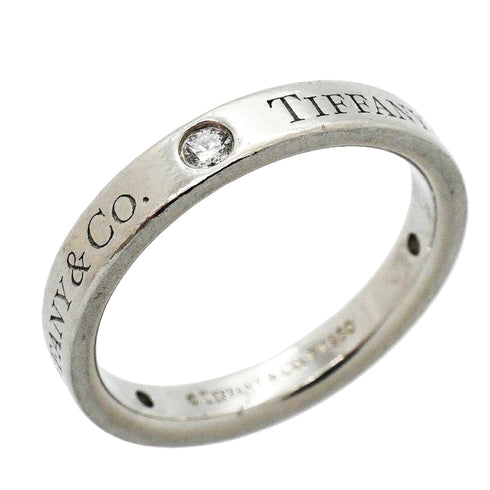 Band Ring Platinum with Diamond