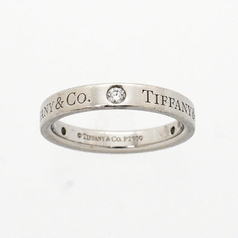 Band Ring Platinum with Diamond