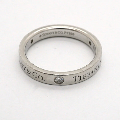 Band Ring Platinum with Diamond