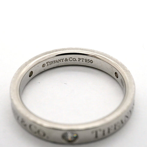 Band Ring Platinum with Diamond