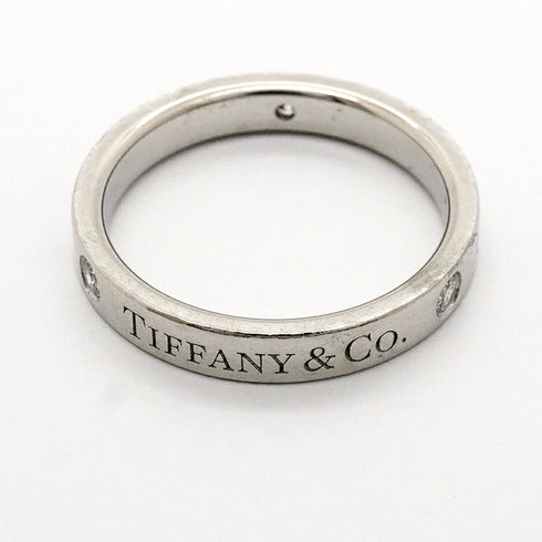 Band Ring Platinum with Diamond