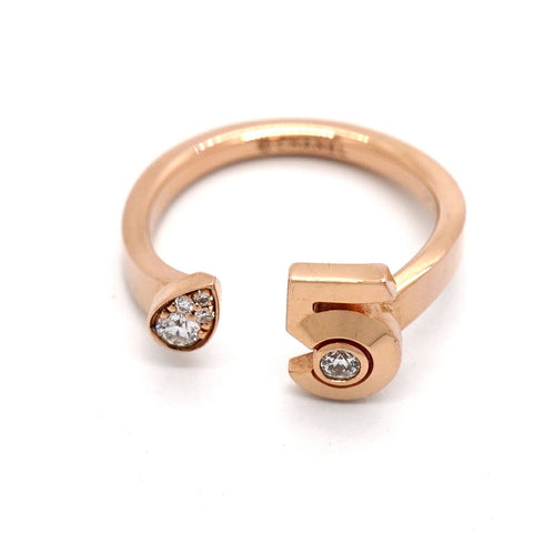 Ring One Band 18K Rose Gold and Diamond