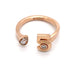 Ring One Band 18K Rose Gold and Diamond