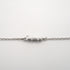 C Heart Pendant Necklace 18K White Gold with Diamonds