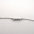 C Heart Pendant Necklace 18K White Gold with Diamonds