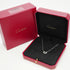 C Heart Pendant Necklace 18K White Gold with Diamonds