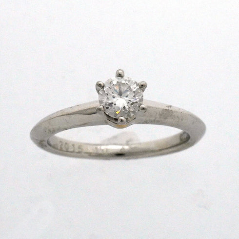 Solitaire Ring Platinum with Diamond