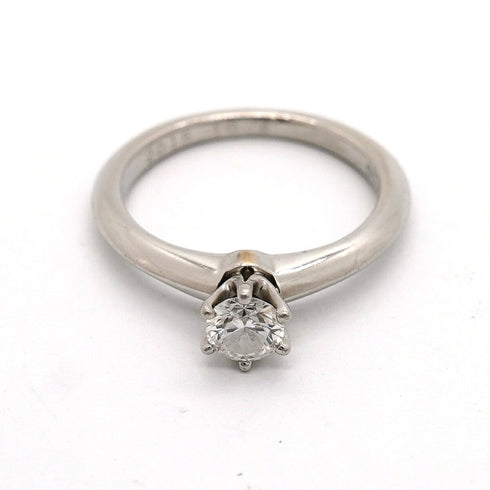 Solitaire Ring Platinum with Diamond