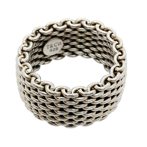 Somerset Mesh Ring Sterling Silver