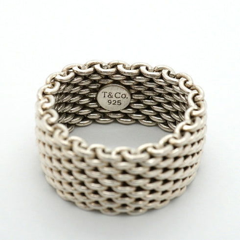 Somerset Mesh Ring Sterling Silver