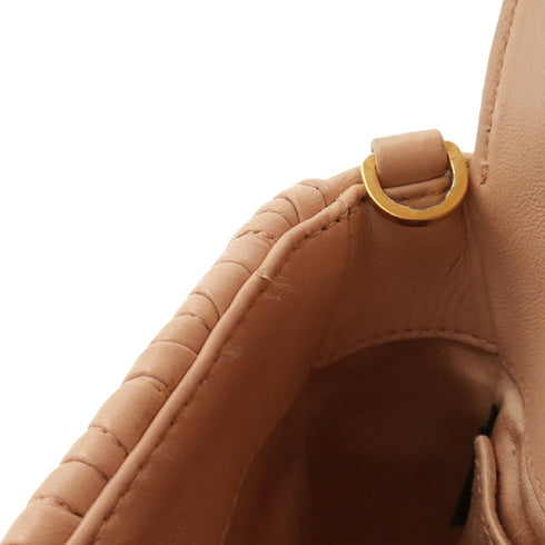 Flap Crossbody Bag Matelasse Leather Small