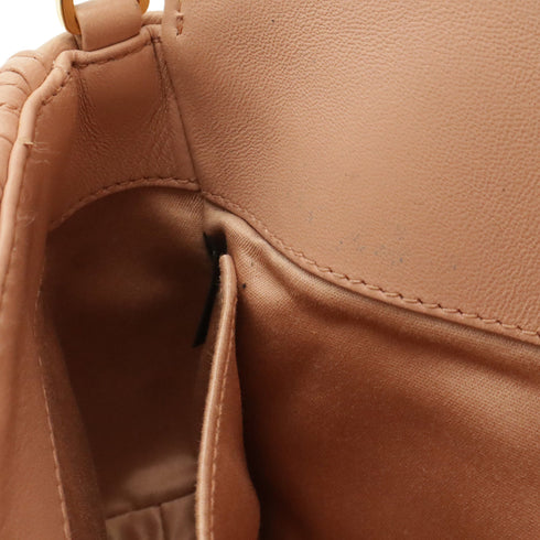 Flap Crossbody Bag Matelasse Leather Small