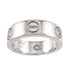 Love Ring 18K White Gold with Diamond