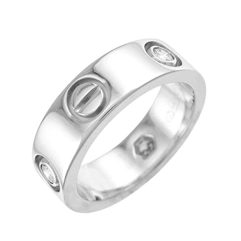 Love Classic Ring 18K White Gold with Diamond