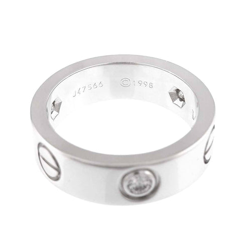 Love Classic Ring 18K White Gold with Diamond