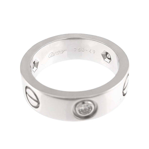 Love Classic Ring 18K White Gold with Diamond