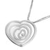 Happy Spirit Heart Pendant Necklace 18K White Gold With Diamond 60cm
