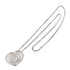 Happy Spirit Heart Pendant Necklace 18K White Gold With Diamond 60cm