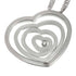 Happy Spirit Heart Pendant Necklace 18K White Gold With Diamond 60cm