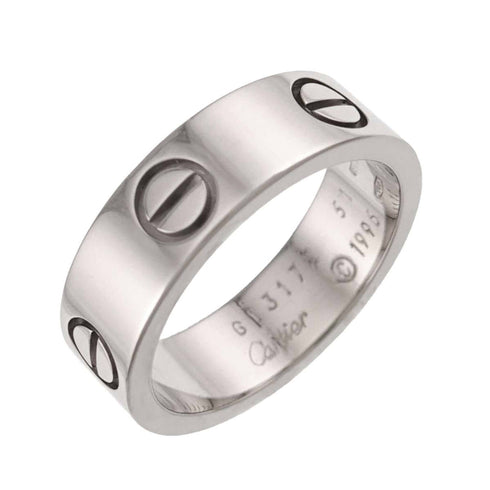 Love Ring 18K White Gold