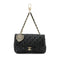 Valentine Crystal Hearts Flap Bag Quilted Lambskin Mini