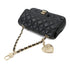 Valentine Crystal Hearts Flap Bag Quilted Lambskin Mini