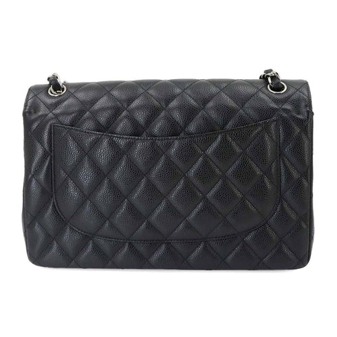 Classic Double Flap Bag Quilted Caviar Jumbo