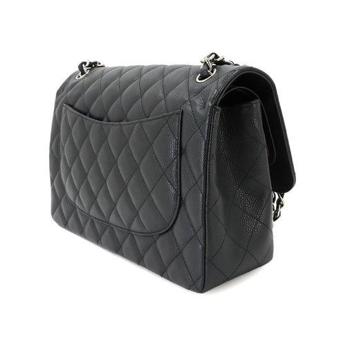 Classic Double Flap Bag Quilted Caviar Jumbo