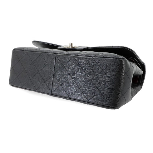 Classic Double Flap Bag Quilted Caviar Jumbo