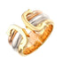 Vendome Louis Cartier Band Ring 18K Tricolor Gold