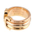Vendome Louis Cartier Band Ring 18K Tricolor Gold