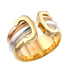 Vendome Louis Cartier Band Ring 18K Tricolor Gold