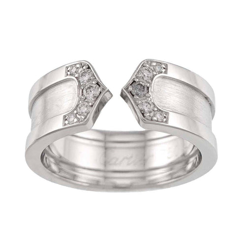 C2 Ring 18K White Gold Diamond