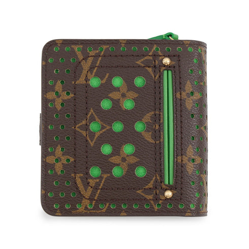 Compact Zip Wallet Perforated Monogram Canvas