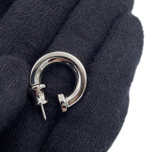 Earrings Metal and Swift Leather