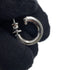 Earrings Metal and Swift Leather