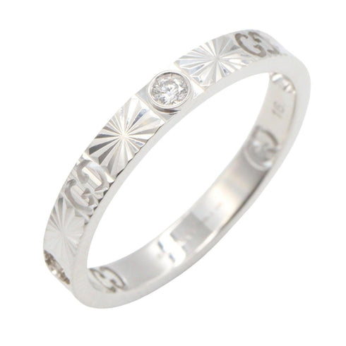 Icon Heart Ring 18K White Gold with Diamond