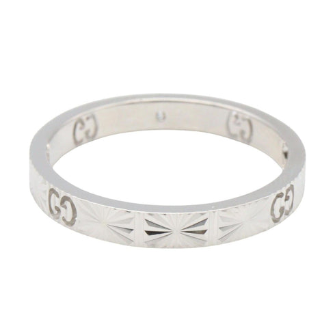 Icon Heart Ring 18K White Gold with Diamond