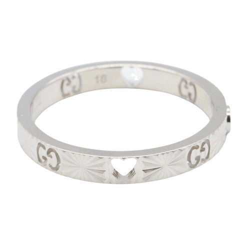 Icon Heart Ring 18K White Gold with Diamond