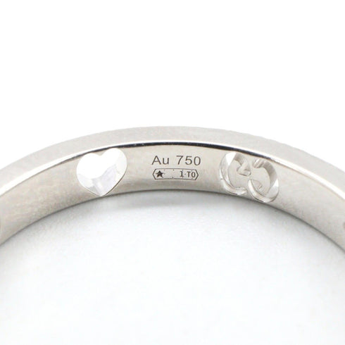 Icon Heart Ring 18K White Gold with Diamond