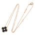 Vintage Alhambra Pendant Necklace 18K Rose Gold and Onyx